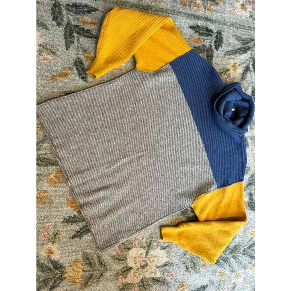 Free People Softly structured Colorblock Sweater XS
